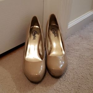 Candie's heels with low Platform front
